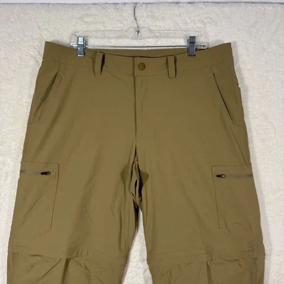 LL Bean Water-Resistant Cresta Hiking Zip-Off Pants Men’s 38x32 Beige Outdoor - Picture 2 of 8